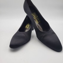 Salvatore Ferragamo Women Shoe Cranny Size 9.5 4A Black Heel Pump  - £52.28 GBP