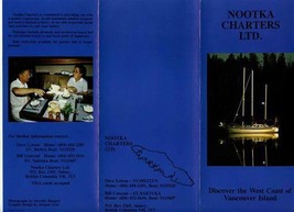 Nootka Charters Ltd Brochures Discover the West Coast of Vancouver Island  - £17.13 GBP