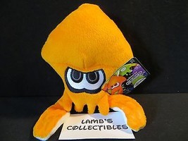 Orange Squid Splatoon plush World of Nintendo 7.5&quot; plush Jakks Pacific stuffed - £23.21 GBP