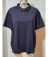 EUC Banana Republic Navy Blue Microdot Polo Shirt XL Men's - $18.80
