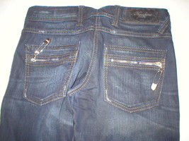 New Womens Designer Moschino Jeans 4 Dark Back Pocket Pins Zippers Crop ... - £466.80 GBP