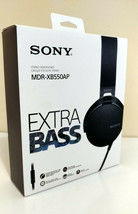 Sony XB550AP Extra Bass On-Ear Headphones Black Remote With Mic - £26.00 GBP