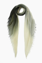 Chan LUU KOMBU GREEN DIP-DYED Cashmere and Silk Scarf 62&quot; x 58&quot; NWT - £130.18 GBP