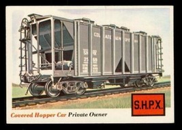 1955 Rails & Sails TOPPS Trading Card #2 Covered Hopper Car RR Private Owner - $7.63