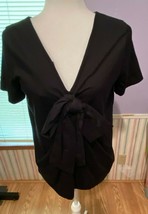 Banana Republic Lady&#39;s Blouse Limited Edition Small Black Bow On Frontnwt b1 - £15.54 GBP