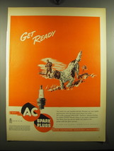 1949 AC Spark Plugs Ad - Get Ready - £14.65 GBP