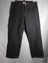 Levi&#39;s 501 Straight Leg Button Fly Men&#39;s Shrink-to-Fit Blackish Jeans 38x30 NWOT - £33.34 GBP