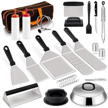 20Pcs Griddle Accessories Kit, Stainless Steel Flat Top Teppanyaki Tools Set For - £43.95 GBP