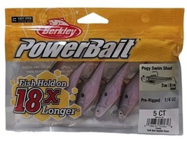 Berkley PowerBait 3&quot; Pogy Swim Shad Soft Bait - Pre-Rigged - 5 Count - £6.16 GBP