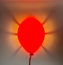 VTG Ikea - Drömminge Wall Lamp Balloon Light - RED ~ child nightlight W/... - $24.99