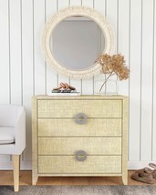 Horchow Modern Coastal Rattan Raffia Chest of Drawers $2500 - £1,145.25 GBP