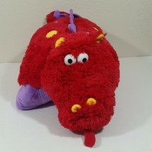 Pillow Pets Pee Wee Fiery Dragon Plush Stuffed Animal Toy Red Purple - $14.43