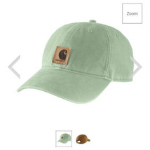 Carhartt Mens Odessa Forge Cap Adjustable Hat Comfort Patch- Soft Green - £20.09 GBP