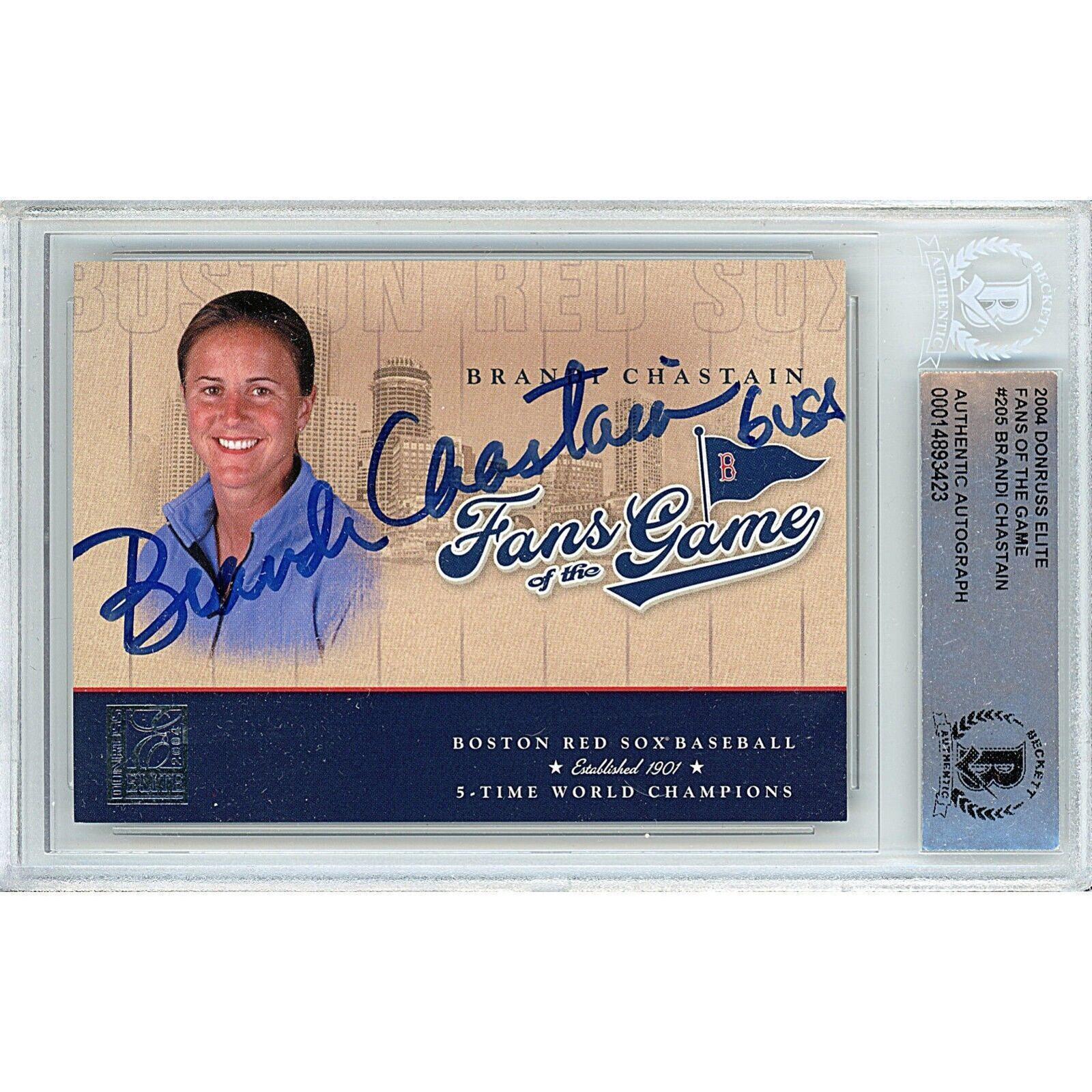 Primary image for Brandi Chastain Signed Team USA Donruss Elite USWNT Beckett BAS BGS On-Card Auto