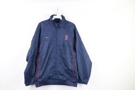 Vtg Nike Mens Small Travis Scott Mini Swoosh Boston Red Sox Baseball Jacket - £54.87 GBP