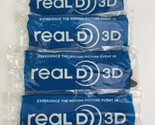 *NEW SEALED* 4 Pack - REAL D PASSIVE 3D Glasses - Black - £11.86 GBP