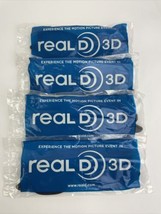 *NEW SEALED* 4 Pack - REAL D PASSIVE 3D Glasses - Black - £11.67 GBP