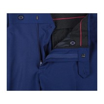 Men RENOIR suit Solid 2 Button Business Formal All Purpose Slim Fit 201-20 Blue image 3