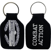 U.S. Army Infantry Combat Badge Combat Action Embroidered Key Ring KeyChain - £7.22 GBP