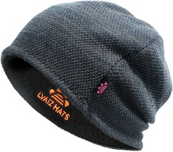 Men&#39;S Winter Beanie Hat By Lvaiz Warm Fleece Lined Skull Cap For Men Reversible - £30.31 GBP