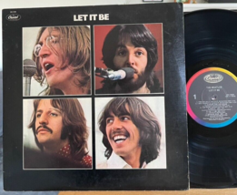 The Beatles Let It Be Vinyl LP Capitol SW-11922 Poster Get Back - $34.99