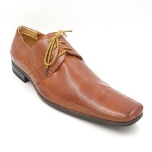 Zota Men Lace Up Plain Toe Derby Oxfords Size US 13 Brown Leather - £14.94 GBP