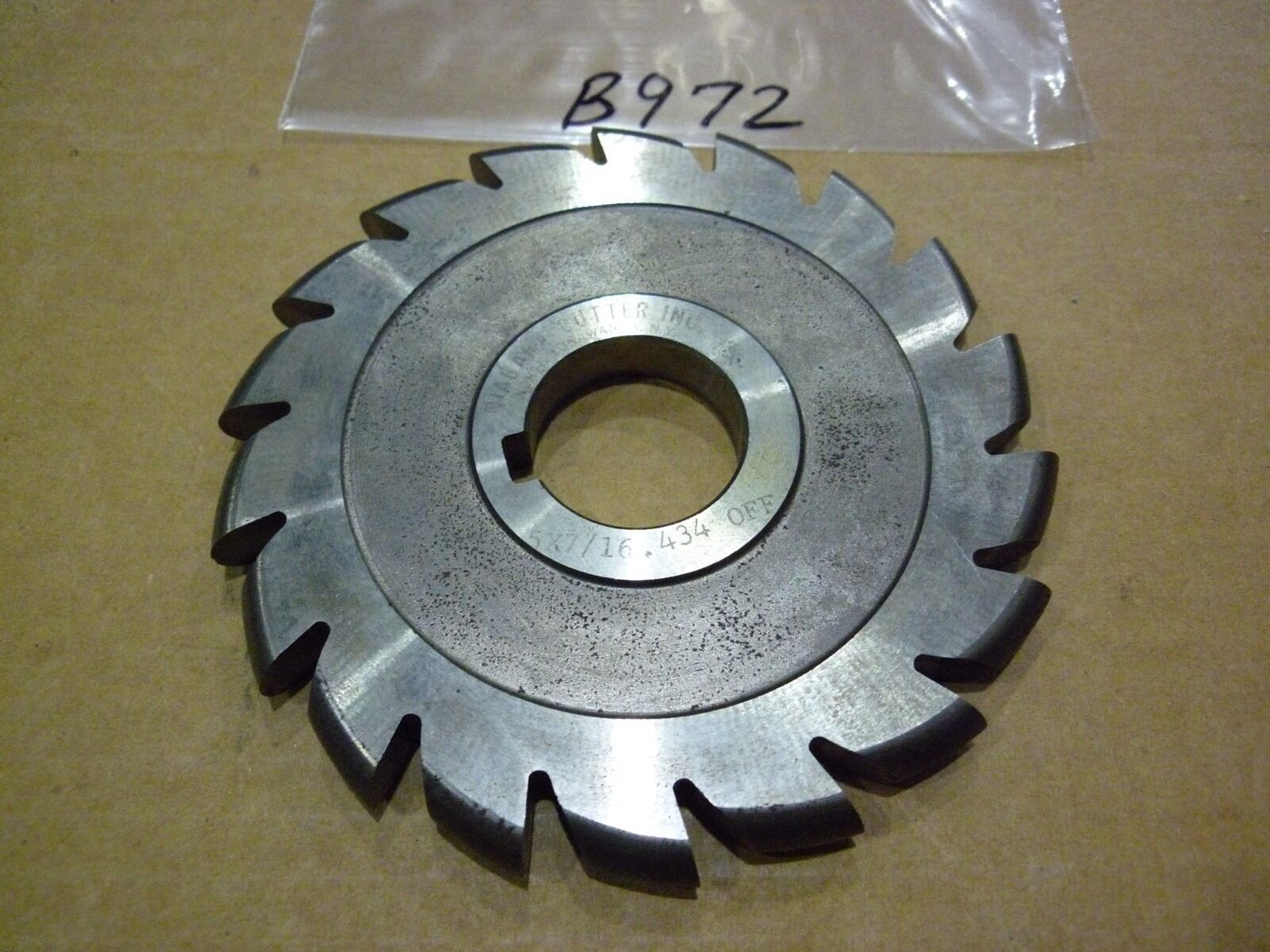 NIAGARA 5&quot; x 7/16&quot; x 1-1/4&quot; Milling Cutter (NOS) - $50.00