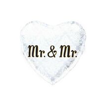 Mr &amp; Mr Heart Shaped Foil Balloon - Wedding Shower Party Supplies - $2.85