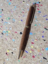 Lightweight African Mahogany Wooden Pen with a Slimline Gold Pen Kit and... - $27.99