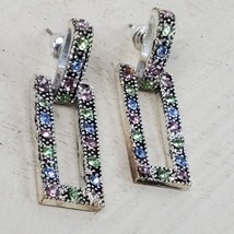 Vintage Estate Friedman&#39;s Jewelers Dangle Drop Earrings 1.5 Inch - £16.46 GBP