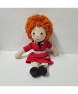 12&quot; Applause Annie Rag Doll Vintage 1982 Toy Little Orphan Annie Red Dress - £9.58 GBP