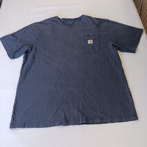 Carhartt K87 NVY Men's XL Short Sleeve Pocket Workwear Blue Cotton T-Shirt image 14