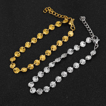 Stainless Steel Handmade Chain Gold Round Bracelet High Quality Men&#39;s and Women&#39; - £7.93 GBP