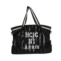 Sequin Women Bags Female Large Capacity Top-handle Bags Quality Leather Female S - £24.43 GBP