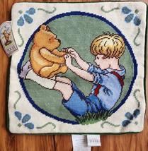DISNEY Classic Winnie the Pooh ~ 13.5&quot; ~ Wool/Cotton ~ Tapestry Pillow Cover ~2 - £17.93 GBP