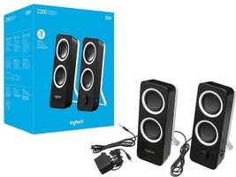 Logitech 980-000800 Z200 2.0 Multimedia Speakers w/ Stereo Sound (2-Pcs), Black - £31.19 GBP
