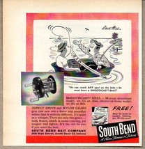 1951 Print Ad South Bend Smoothcast Fishing Reels South Bend,IN - $9.25