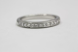 Tiffany &amp; Co. Princess-cut Band Platinum Wedding Ring 0.39ctw size 4.5 $3,900 - £1,836.52 GBP