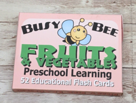 Fruits and Vegetables- Busy Bee Preschool Learning - 52 Educational Flas... - £7.21 GBP