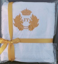 Monogram Initials Personalised Embroidered towels White Gift Christmas B... - £1.00 GBP+