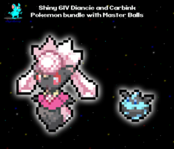 ✨ Shiny 6IV ✨ Diancie and Carbink Bundle for Pokemon Sword Shield Scarlet Violet - £4.76 GBP