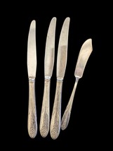 4 Vintage National Silver Co Princess Royal 1930 Knives - $14.85