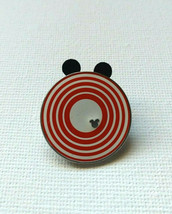 Disney Pin Mickey Mouse Target Red &amp; White Round - £6.02 GBP