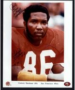 8 x 10 press photo SIGNED by CEDRICK HARDMAN #86 San Francisco 49ers * - $26.68