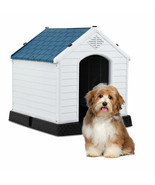 Plastic Dog House Pet Puppy Shelter Waterproof Indoor/Outdoor Ventilate ... - $112.67