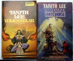 Lot 2 Tanith Lee Daw Mmpb Volkhavaar~Dark Castle, White Horse Witchcraft Horror - £6.73 GBP