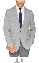 Haggar Mens Small Grid Fancy Slim Fit 2-Button Side Vent Sport Coat, Siz... - $97.02