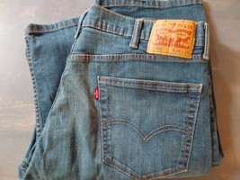 Levi&#39;s 505 Men&#39;s Regular Fit Straight Leg Denim Blue Jeans 38x34 - $32.43