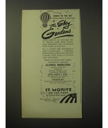 1948 St. Moritz On-The-Park Hotel Ad - The Sky Gardens - £14.55 GBP