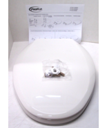 PROFLO PFTSEC2000 Biscuit Elongated Closed-Front Toilet Seat &amp; Lid - READ - $21.84